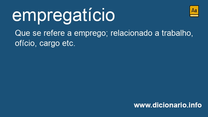 Significado de empregatcia