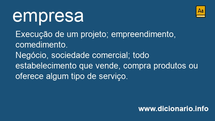 Significado de empresa