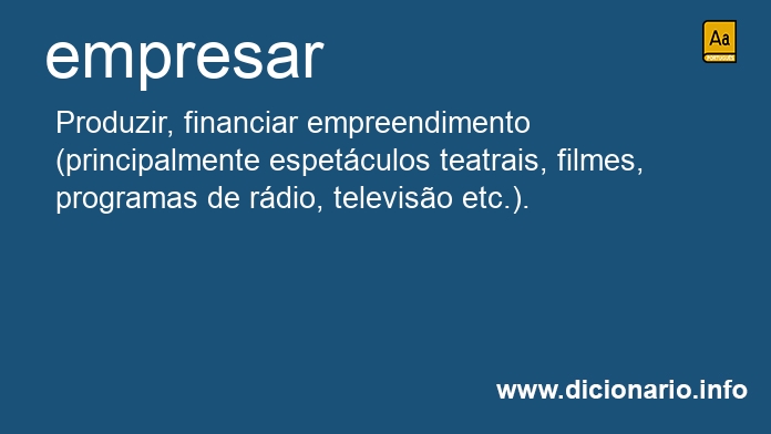 Significado de empresando