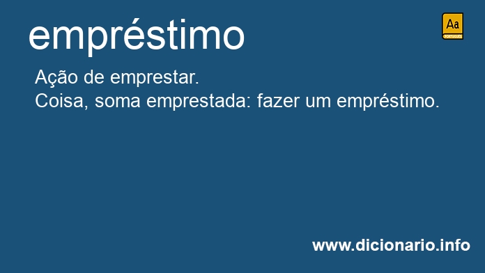 Significado de emprstimo