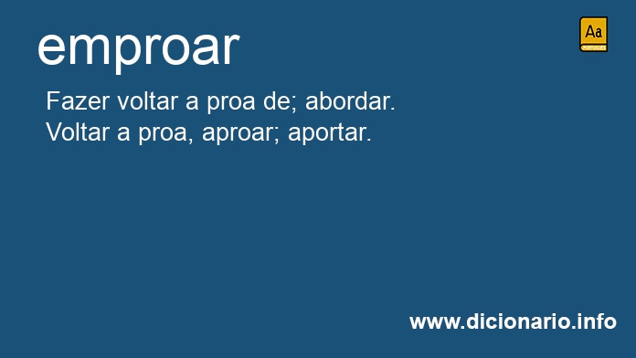 Significado de emproo