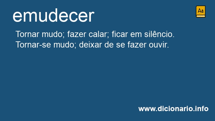 Significado de emudeas