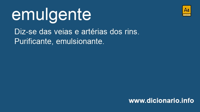 Significado de emulgente