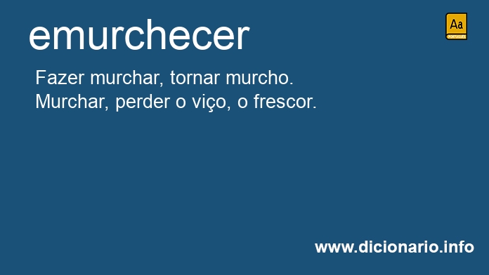 Significado de emurchece