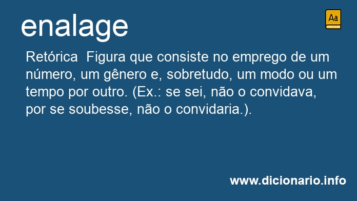 Significado de enalage