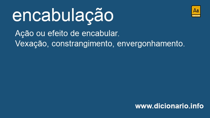 Significado de encabulao