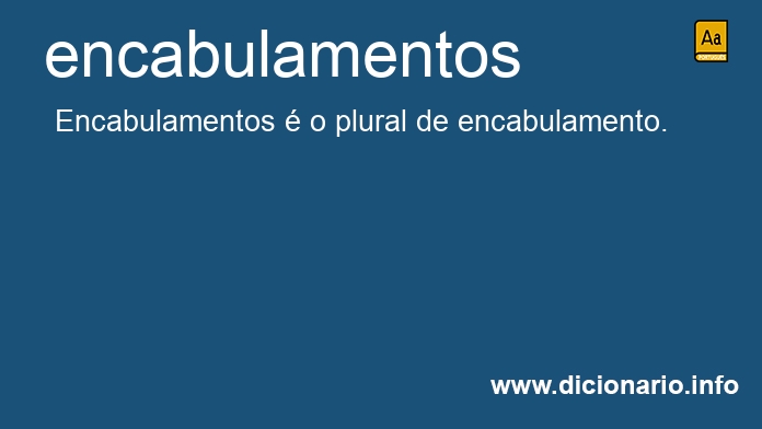 Significado de encabulamentos
