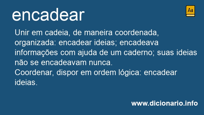 Significado de encadereis