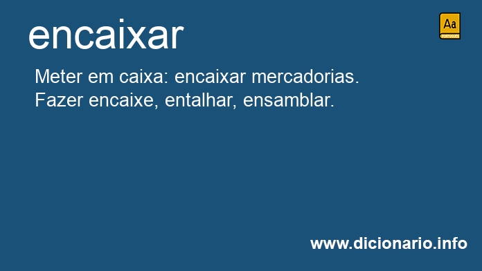 Significado de encaixei