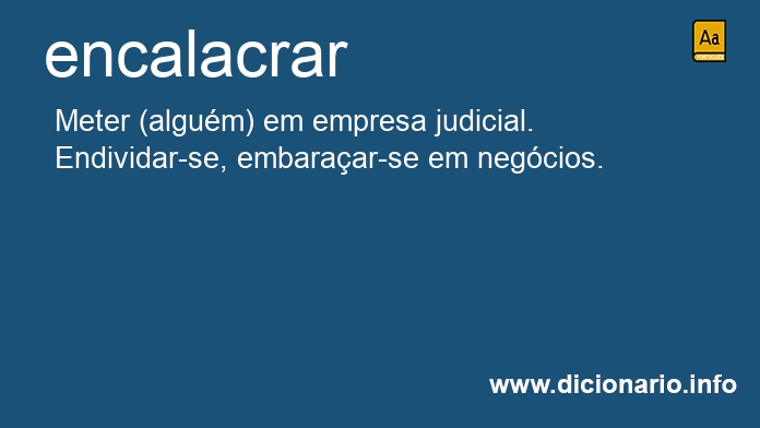 Significado de encalacrara