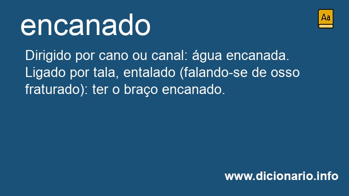 Significado de encanada