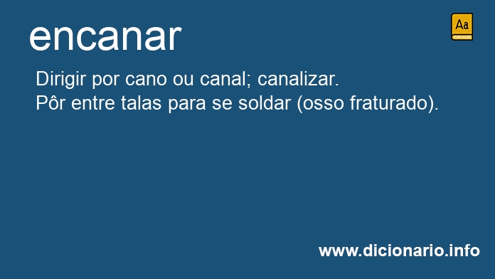 Significado de encanar