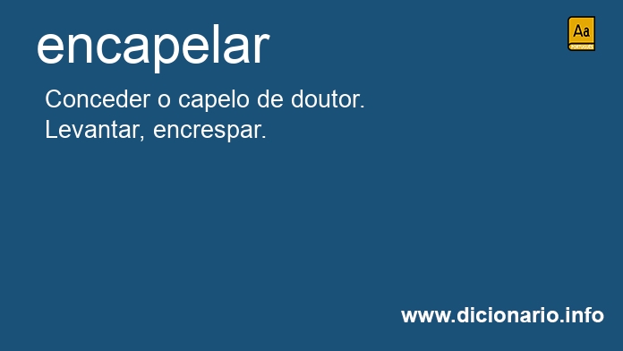 Significado de encapelara