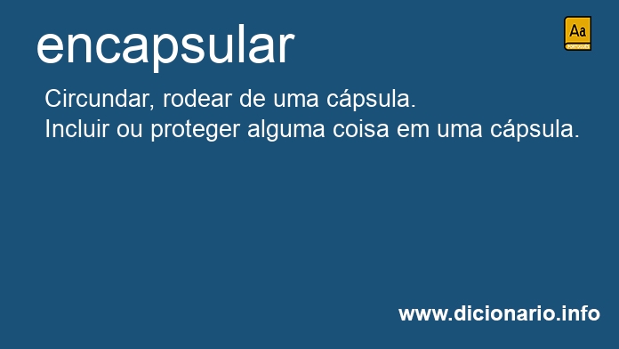 Significado de encapsulais