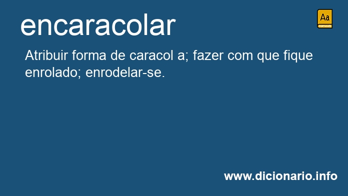 Significado de encaracolar