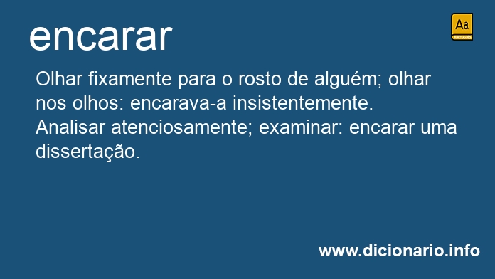 Significado de encararei