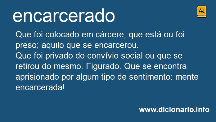 Significado de encarcerada