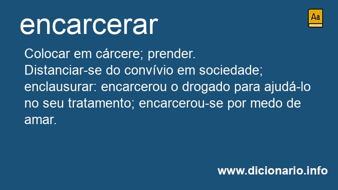 Significado de encarcerais