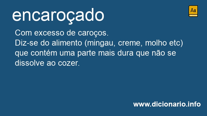 Significado de encaroado