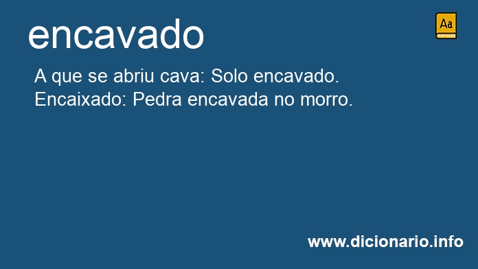 Significado de encavado