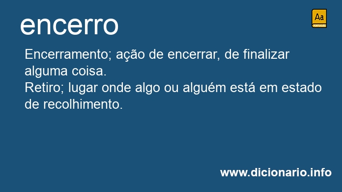 Significado de encerros
