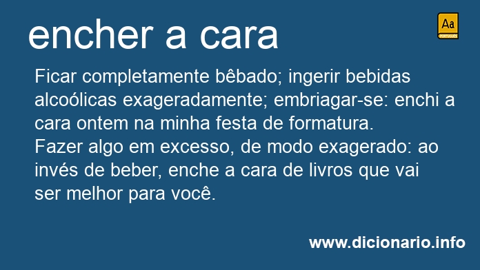 Significado de encher a cara