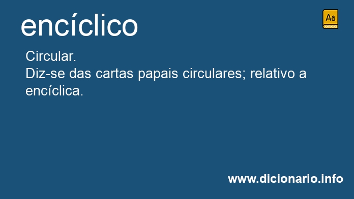 Significado de encclico