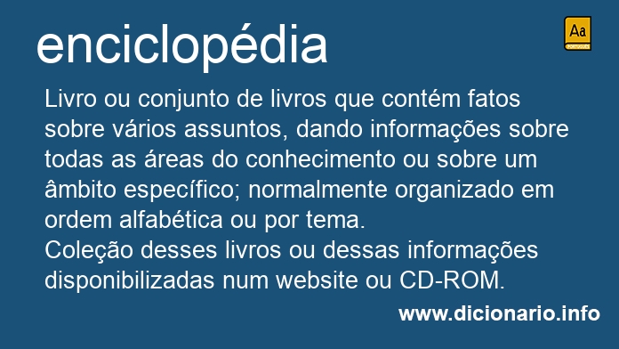 Significado de enciclopdia