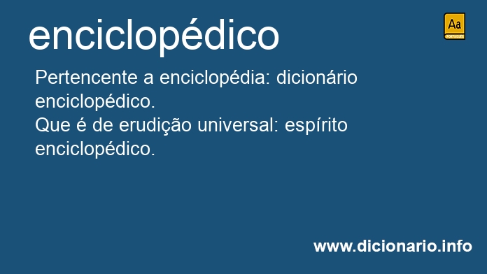 Significado de enciclopdico
