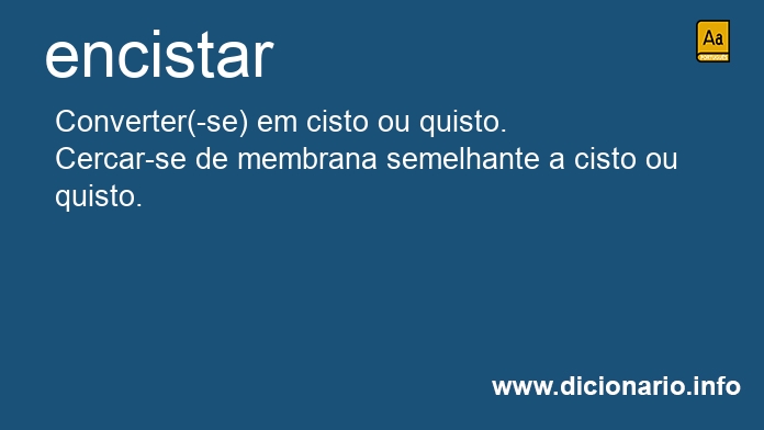 Significado de encista