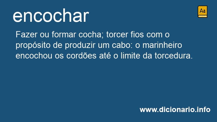 Significado de encocha