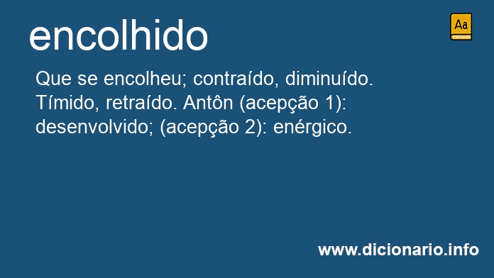 Significado de encolhida