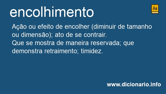 Significado de encolhimento