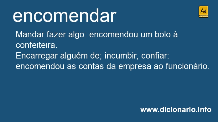 Significado de encomendai