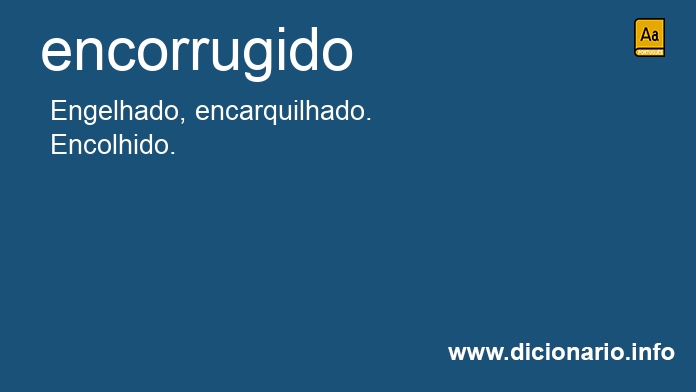 Significado de encorrugido