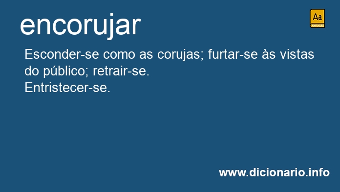 Significado de encorujara