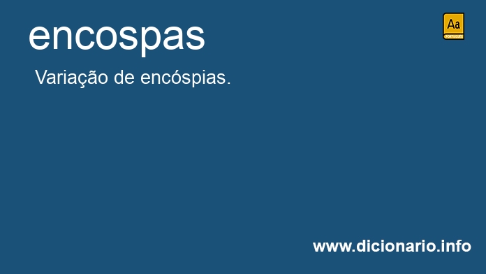 Significado de encospas
