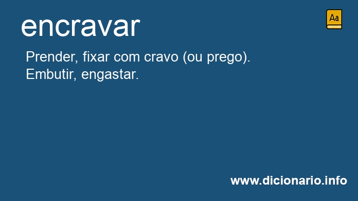 Significado de encravou