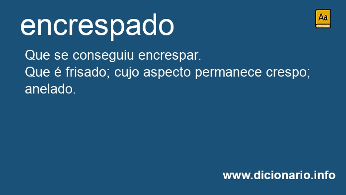 Significado de encrespado