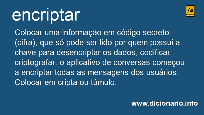 Significado de encriptar