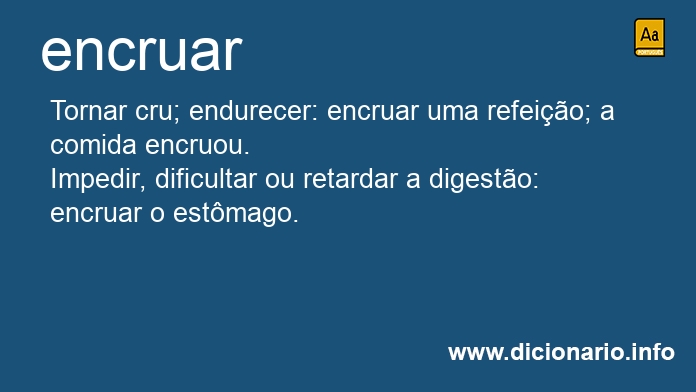 Significado de encruar