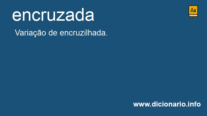 Significado de encruzada