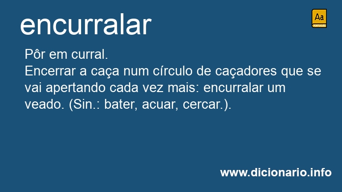 Significado de encurralara