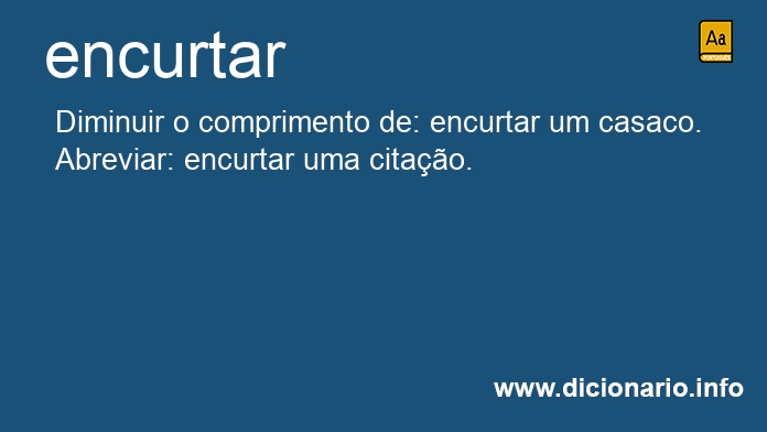 Significado de encurtars