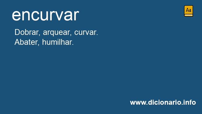 Significado de encurvares