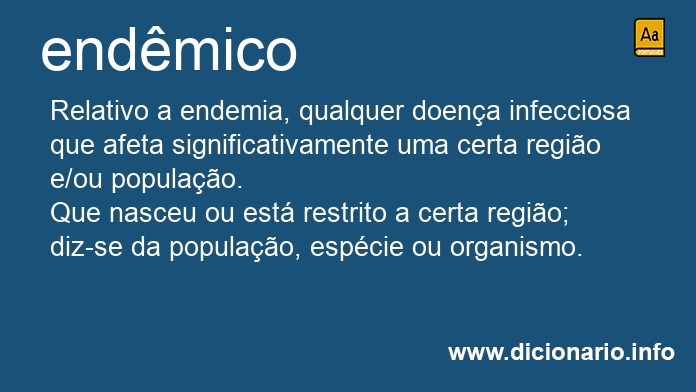 Significado de endmica