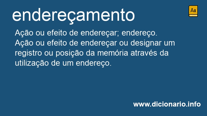 Significado de endereamento