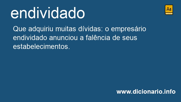 Significado de endividados