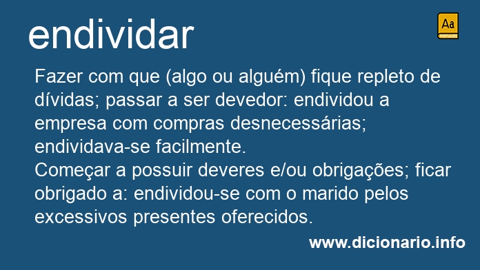 Significado de endividaram