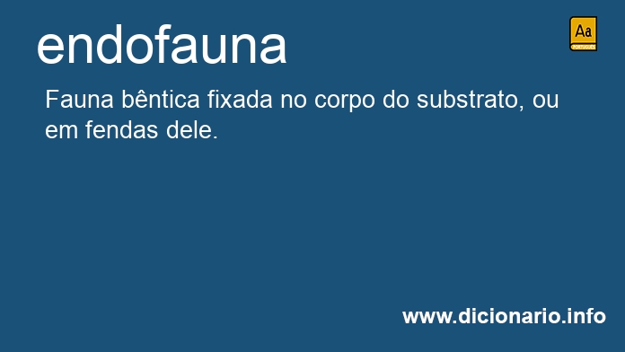 Significado de endofauna